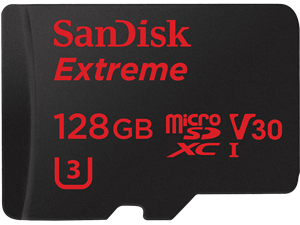 Extreme MicroSD UHS-I U3 128GB