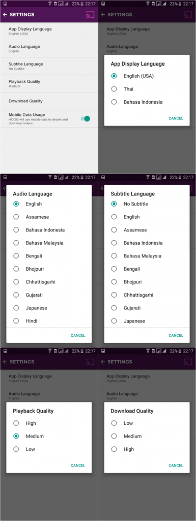 hooq-setting-sub