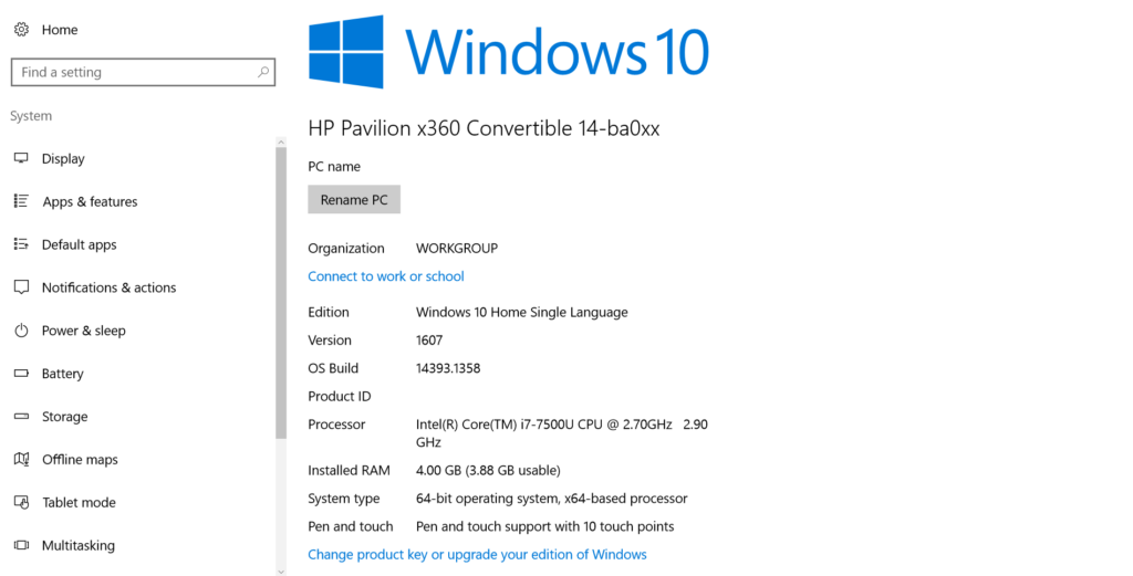 HP Pavilion x360 (2017)