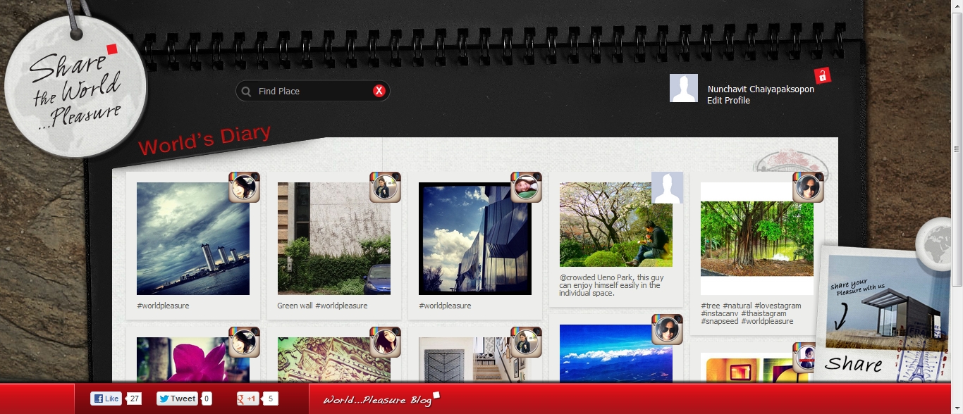 Share The world pleasure เพราะว่าโลกนี้สวยงาม มาแบ่งปันเรื่องราวดีๆกันครับ #sharetheworldpleasure