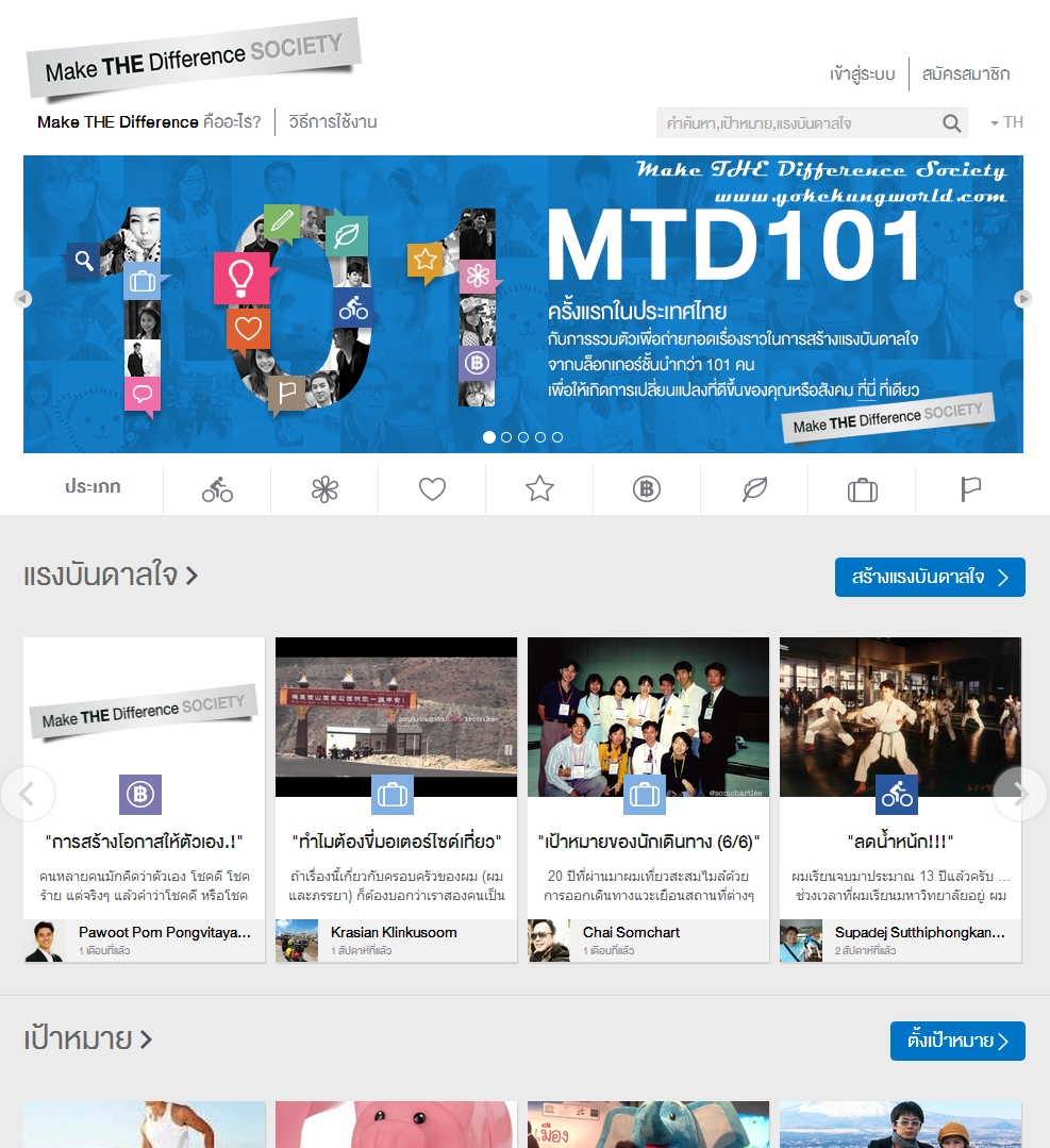 (Step-by-step) วิธีตั้งเป้าหมายและสร้างแรงบันดาลใจผ่าน Social Network “MakeTheDifference Society”