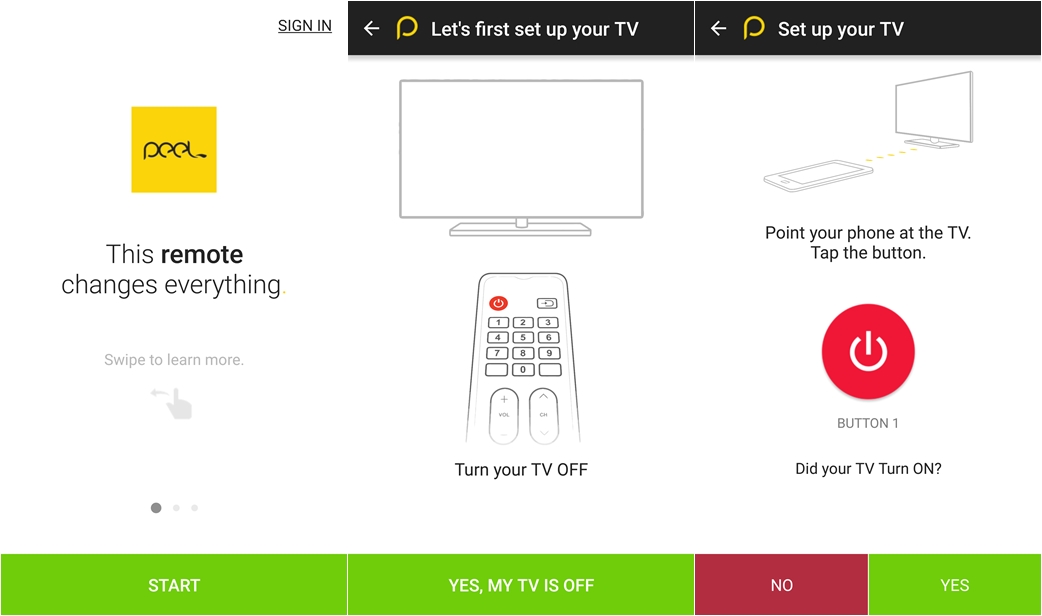 แปลงโฉมสมาร์ทโฟน แท็ปเล็ต ให้เป็นรีโมททีวีด้วย Peel Smart Remote