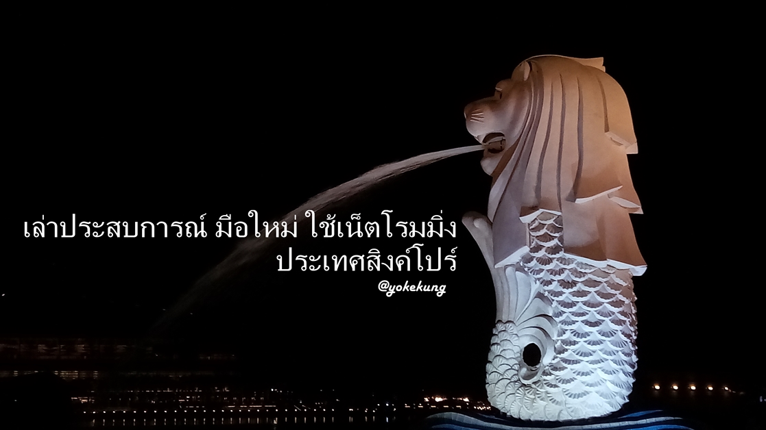 เล่าประสบการณ์ มือใหม่ ใช้เน็ตโรมมิ่ง ประเทศสิงค์โปร์