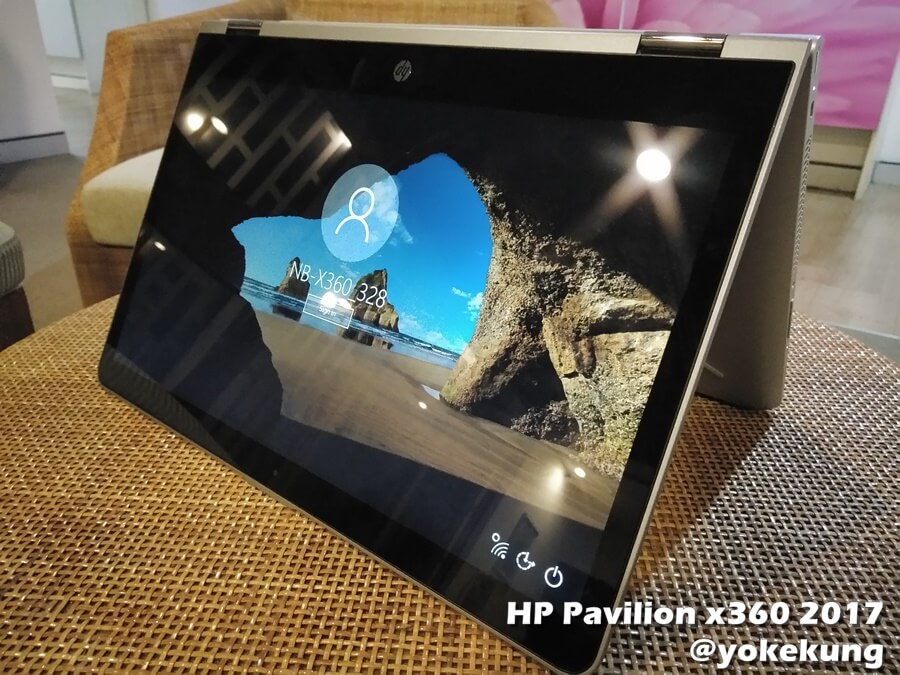 HP Pavilion x360 (2017) โน้ตบุ๊คจอสัมผัส 14 นิ้ว สลับร่างโน้ตบุ๊คและแท็บเล็ต มีปากกา Digital Pen วาดเขียนบนจอได้