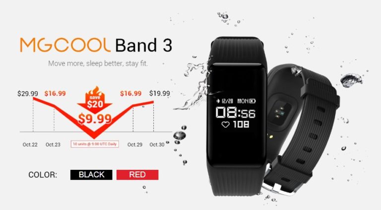 ให้ไวเลย! ราคาพิเศษ [จำกัดระยะเวลา] นาฬิกาออกกําลังกาย Smart Watch MGCOOL Band 3 ที่ Gearbest 