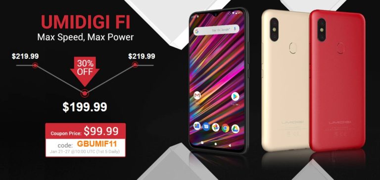ดีลพิเศษ (จำกัดเวลา) มือถือ UMIDIGI F1 เฉพาะที่ GearBest