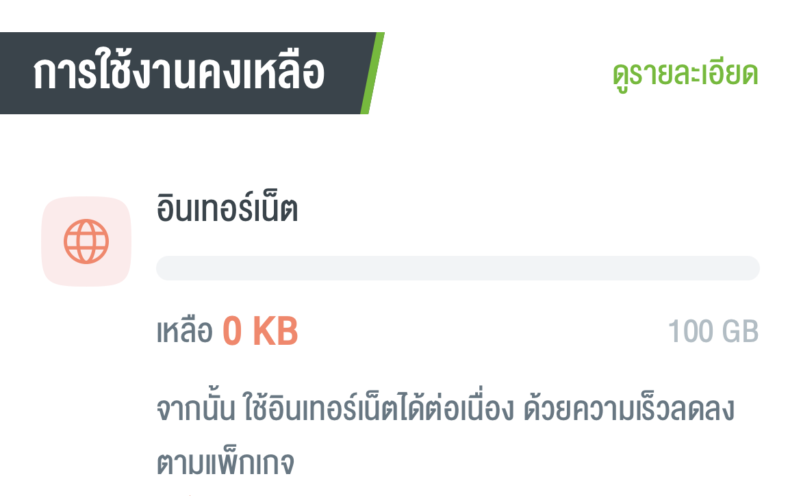 เน็ต 100GB ต่อเดือน