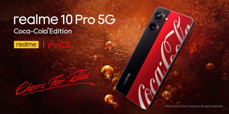 “เรียลมี” จับมือ “โคคา-โคล่า” เปิดตัวสมาร์ตโฟนรุ่นลิมิเต็ด realme 10 Pro 5G Coca-Cola® Edition ราคาเพียง 11,999 บาท