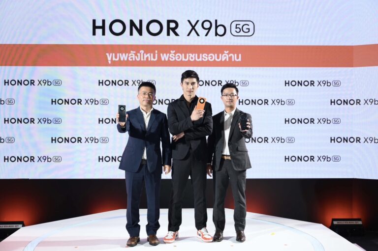 มือถือ อึด ถึก ทน 2024 HONOR X9b จอและเครื่องกันกระแทก 360 องศา เริ่มจำหน่าย 12 ม.ค.นี้ ในราคาเพียง 10,990 บาท