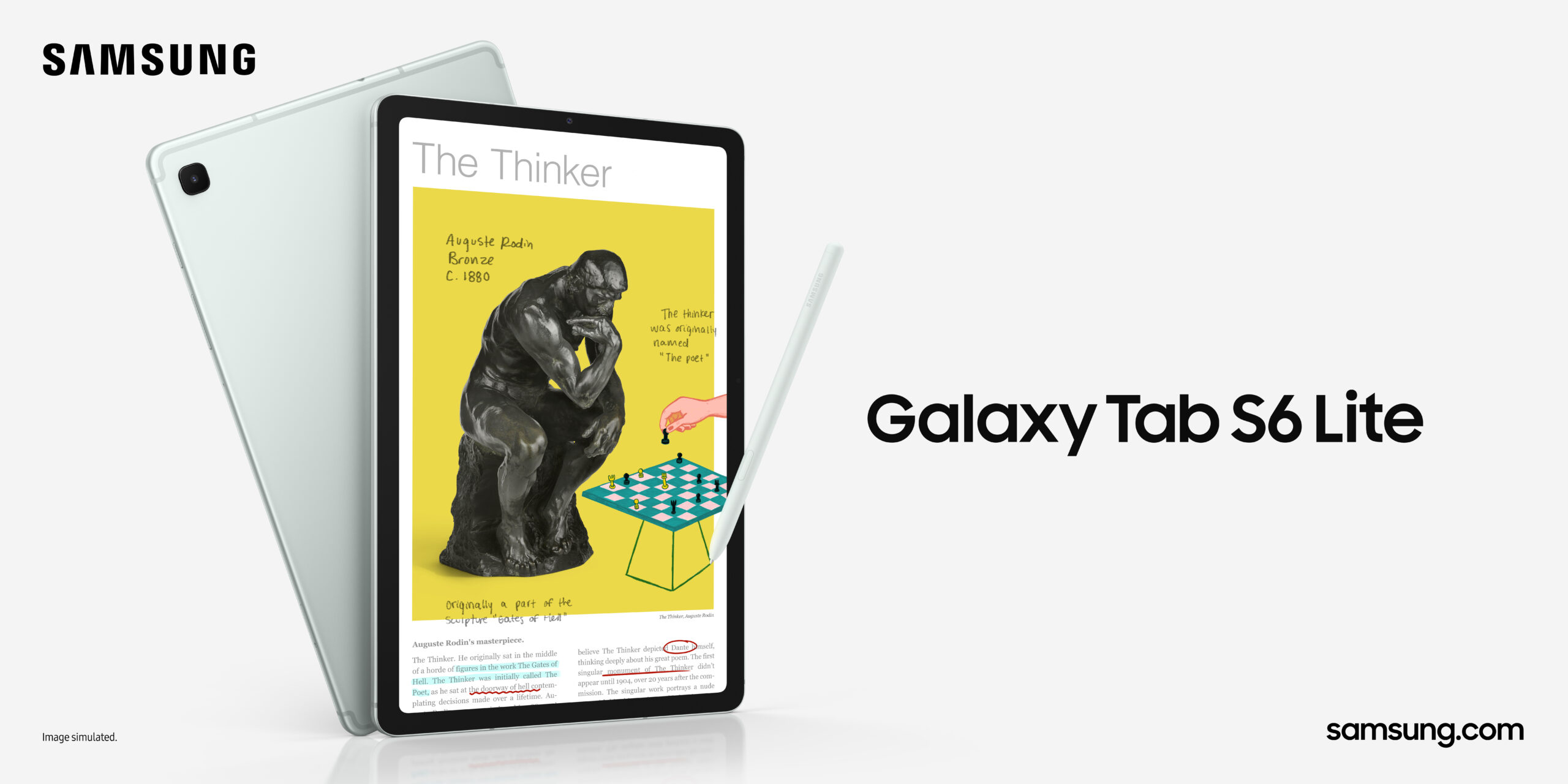 Samsung Galaxy Tab S6 Lite 2024 แท็บเล็ต 10.4 นิ้ว พร้อม S Pen แบตอึด ดีไซน์บางเฉียบ ราคาสุดคุ้มที่สุด