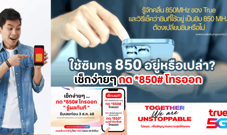 สรุปม้วนเดียวจบ รู้จัก คลื่นมือถือ 850MHz คืออะไร ใครยังใช้อยู่ เช็คยังไง ต้องทำยังไงต่อ เช็คก่อน 3 ส.ค. 68