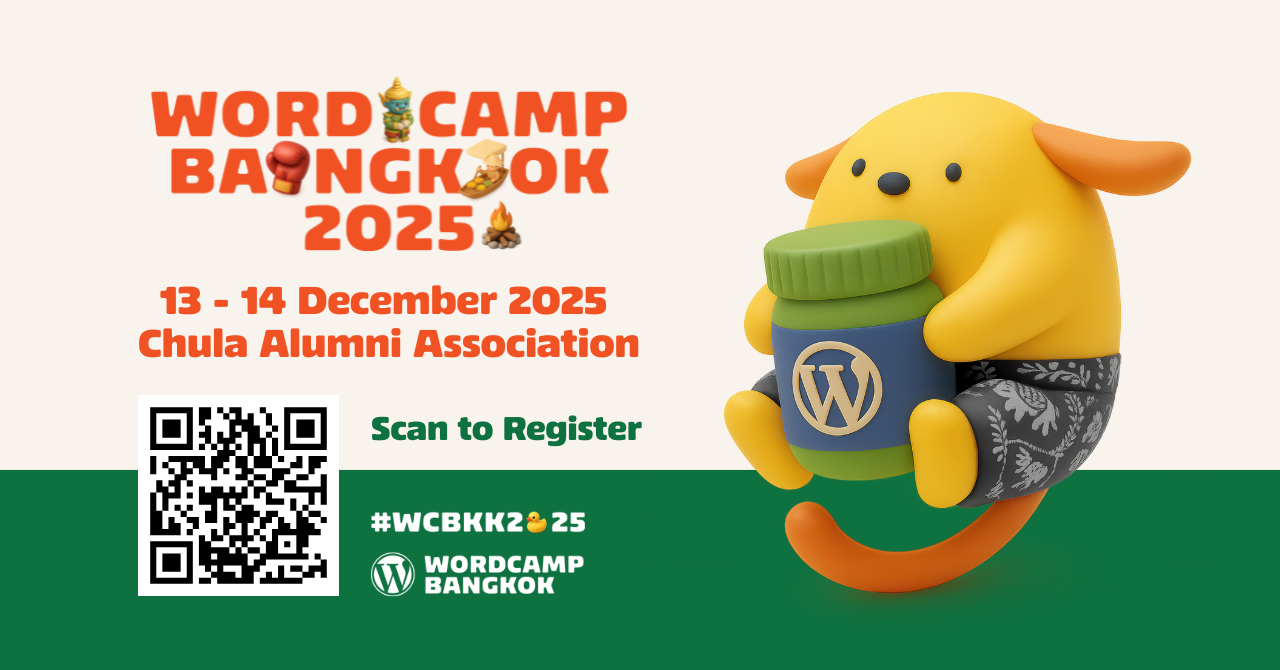 #WordCamp #WCBKK #WCBKK2025 #WordPress